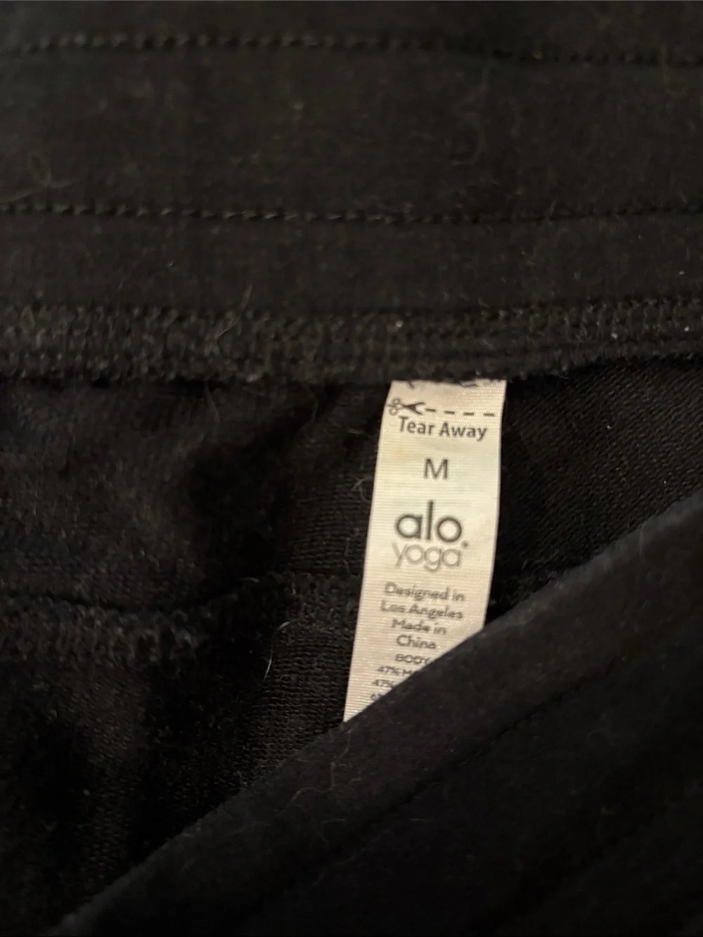 ALO Yoga Urban Moto Sweatpants Women's Medium Black Joggers